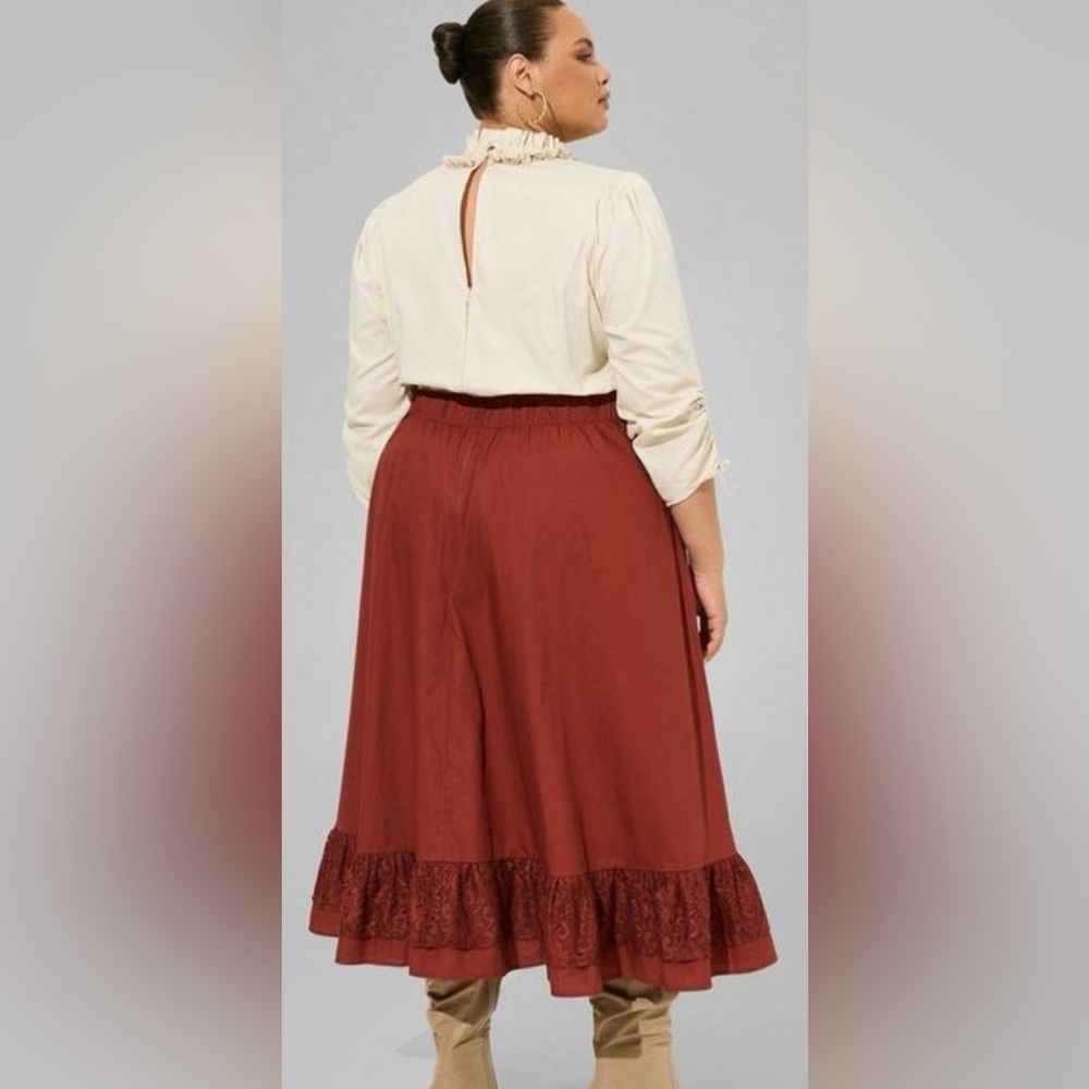 NWT Torrid Halloween Steampunk/Barmaid poplin cosplay dress size 3X - Picture 5 of 8